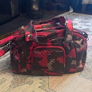 Lug Propeller Pink and Brown Camo Duffel Bag
